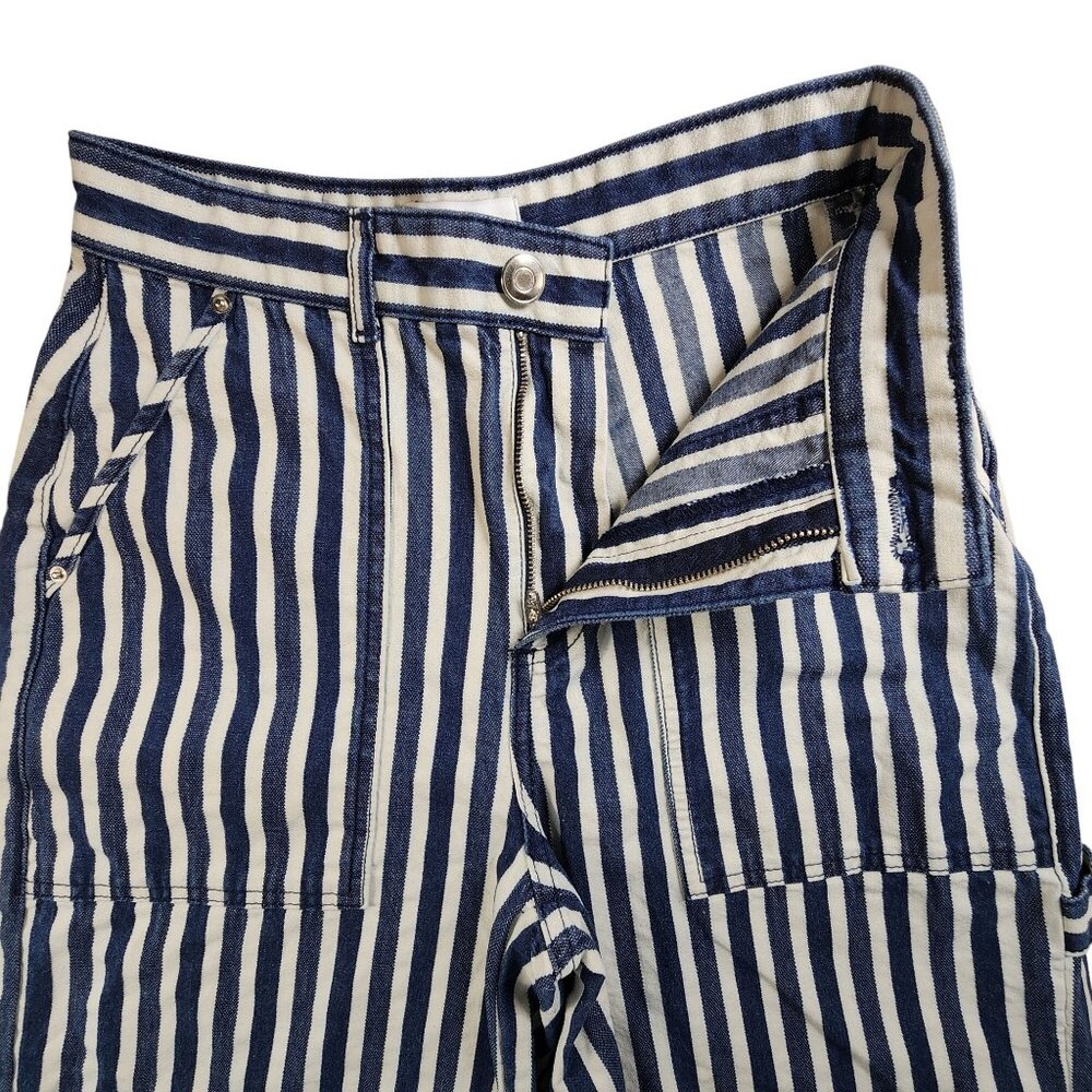 Aligne Womens Wolf Blue Stripe Cotton Pants W26